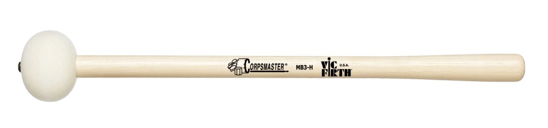Vic Firth Vic Firth MB3H Corpsmaster Bass Mallet. Large Head Hard