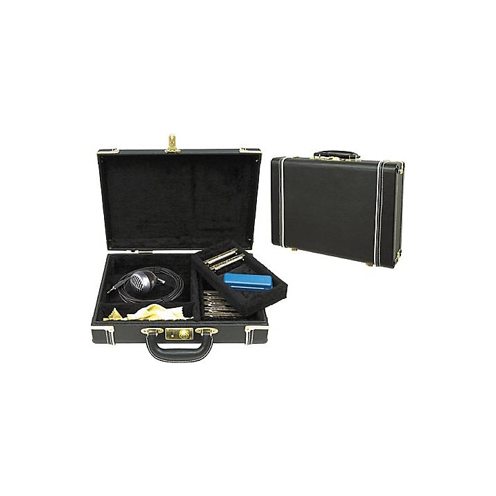 Musician's Gear Musician's Gear Hardshell Harmonica Case Black
