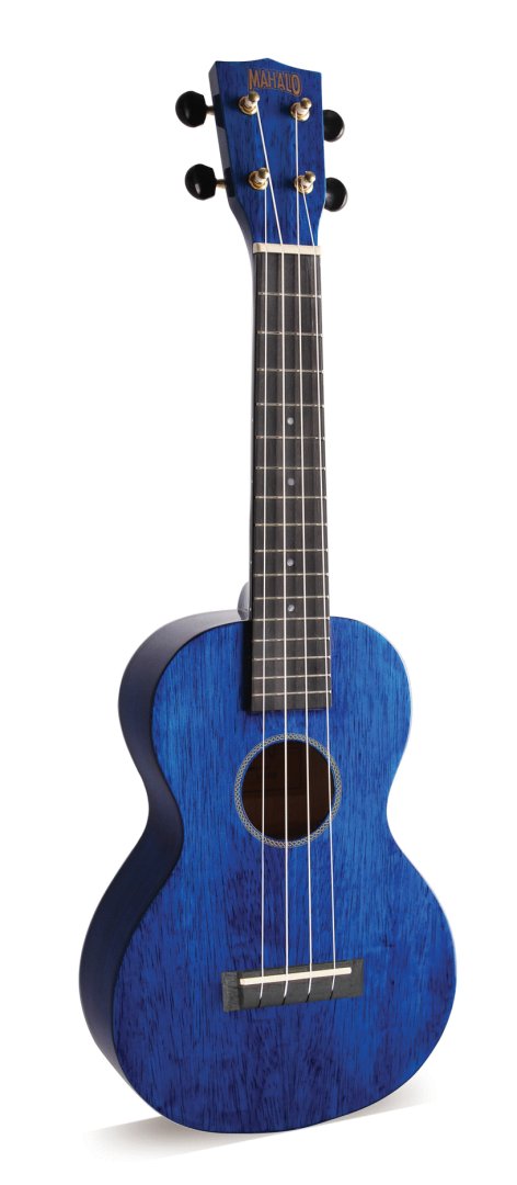 Mahalo Mahalo MH2-TBU Hano Concert Ukulele. Trans Blue