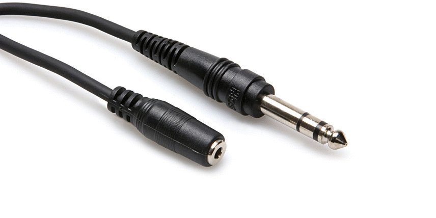 Hosa Hosa MHE-310 Headphone Adaptor Cable 3.5mm TRS to 1/4" TRS