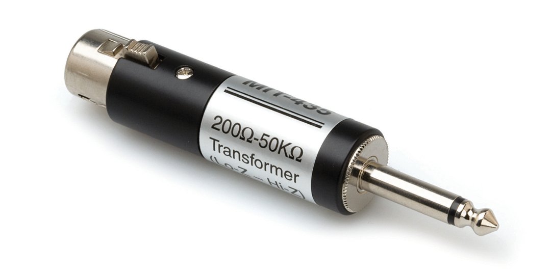 Hosa Hosa MIT-435 Impedance Transformer XLR3F to 1/4" TS