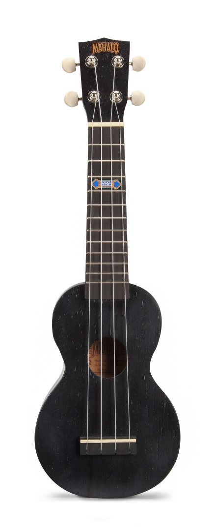 Mahalo Mahalo MK1-PWTBK Kahiko Plus Soprano Ukulele. Wide Neck Trans Black