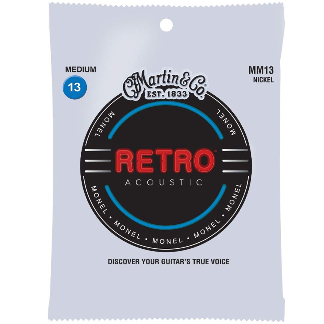 Martin Martin MM13 Retro Medium Acoustic Guitar Strings. 13-56