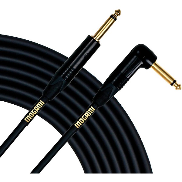 Mogami Mogami Gold Instrument Cable Angled - Straight Cable 10 ft.