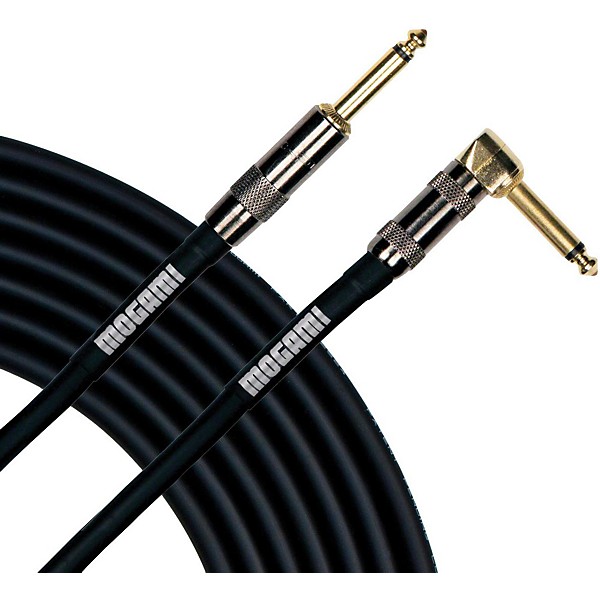 Mogami Mogami Platinum Instrument Cable with Right Angle to Straight End Conn