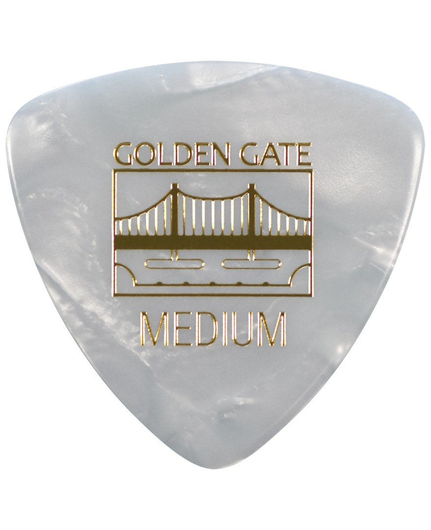 Golden Gate Golden Gate MP-405 Deluxe Flat Pick Large Triangle Medium Dozen