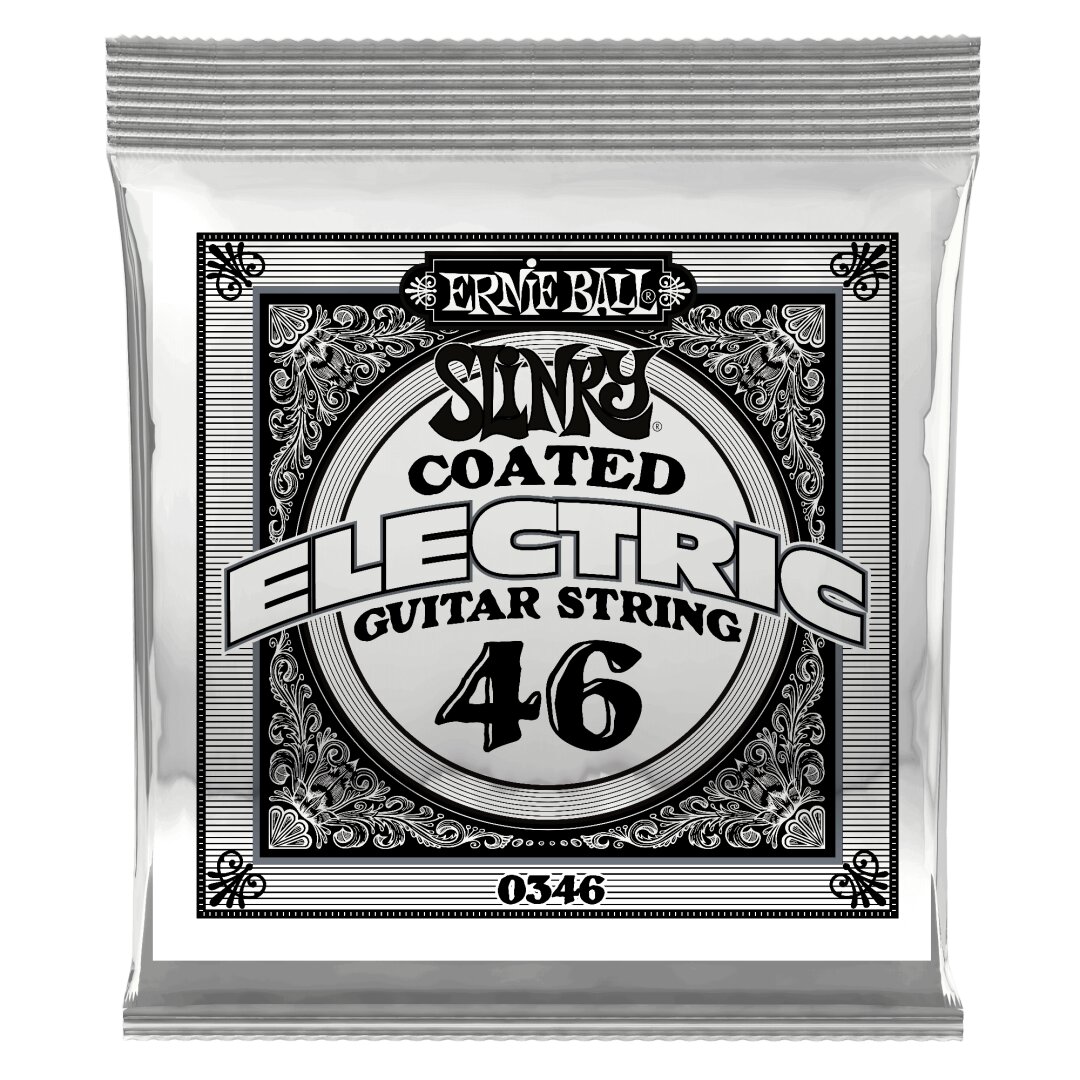 Ernie Ball .046 Slinky Coated Nickel Wound Electric Guitar Strings 6 Pack