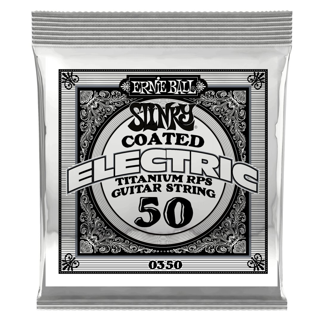 Ernie Ball .050 Slinky Coated Nickel Wound Electric Guitar Strings 6 Pack