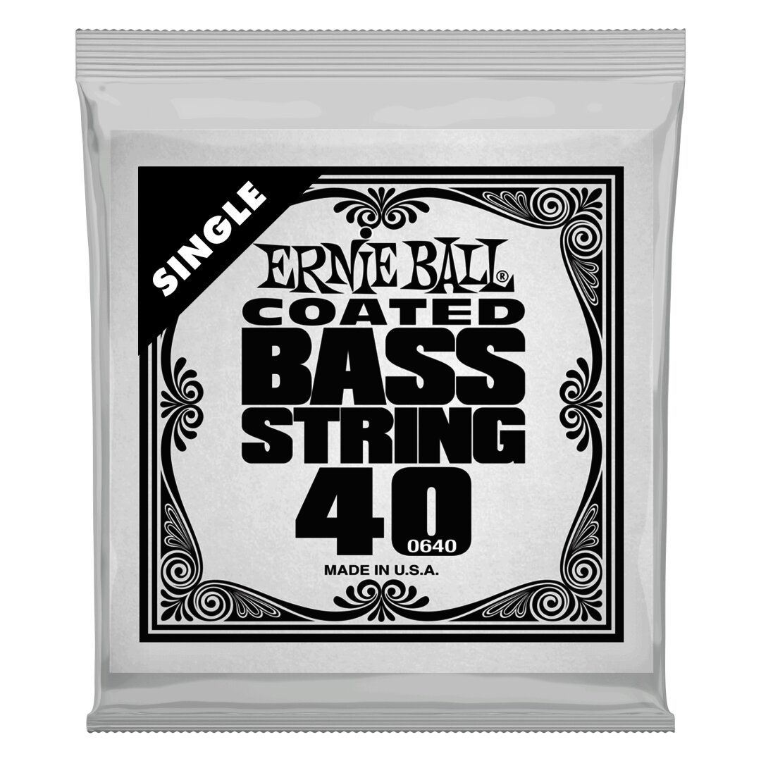 Ernie Ball .040 Slinky Coated Nickel Wound Electric Bass String Single