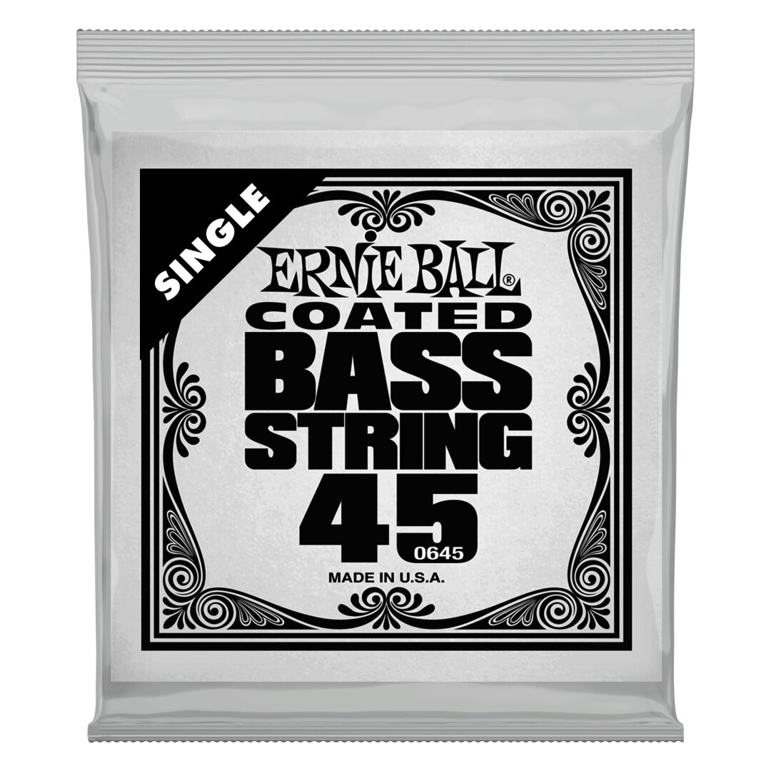 Ernie Ball .045 Slinky Coated Nickel Wound Electric Bass String Single