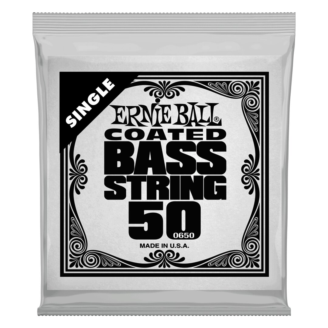 Ernie Ball .050 Slinky Coated Nickel Wound Electric Bass String Single