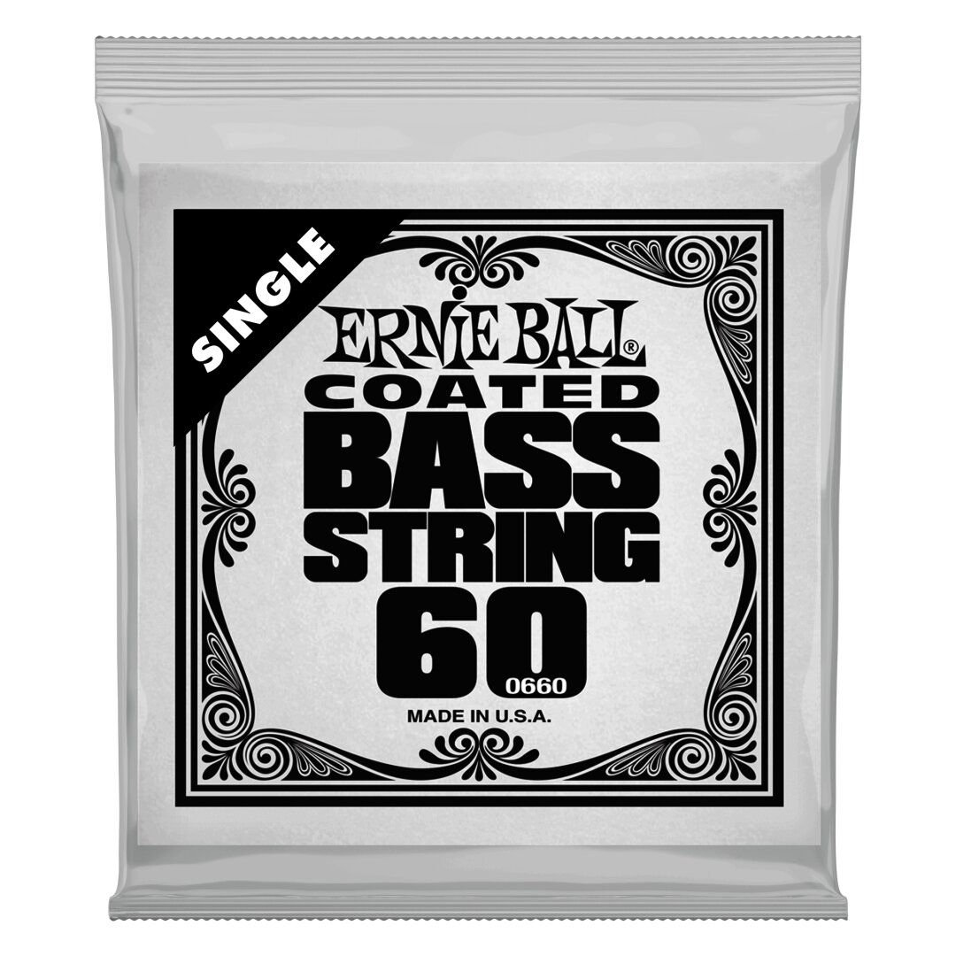 Ernie Ball .060 Slinky Coated Nickel Wound Electric Bass String Single