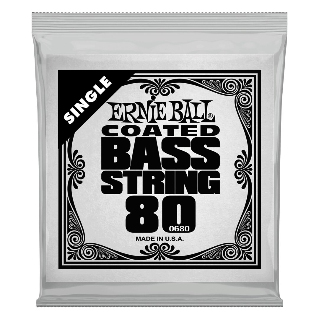 Ernie Ball .080 Slinky Coated Nickel Wound Electric Bass String Single