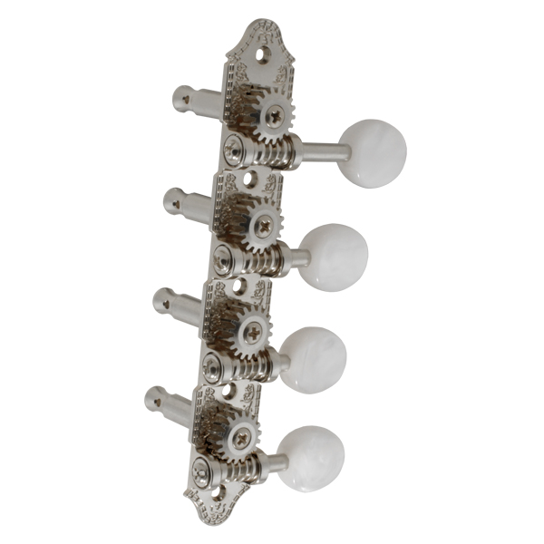GROVER GROVER PROFESSIONAL MANDOLIN "F" VINTAGE NICKEL SET 8 4 + 4 ON PLATE W/ PEARLOID BUTTON
