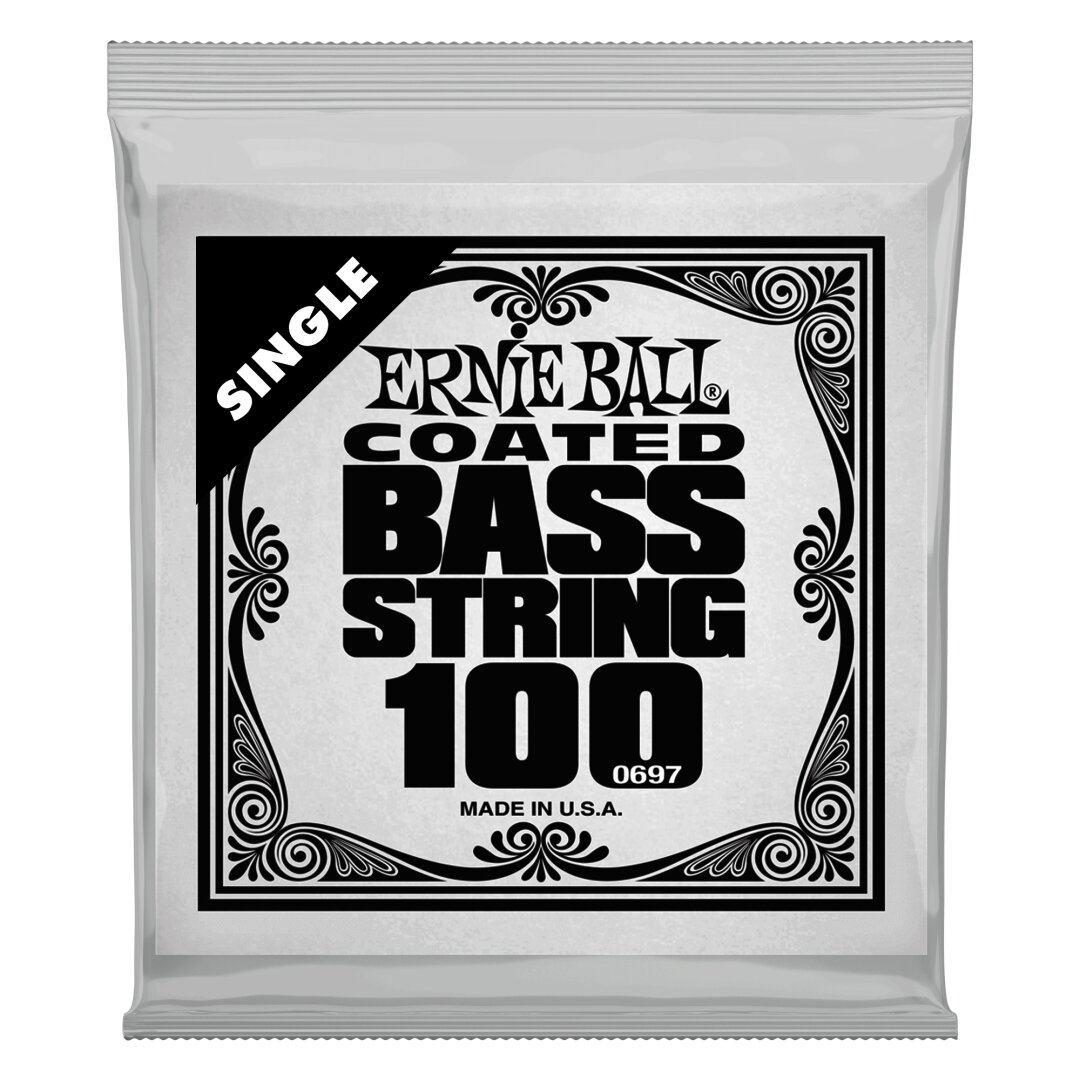 Ernie Ball .100 Slinky Coated Nickel Wound Electric Bass String Single