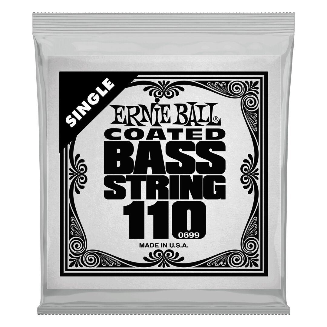 Ernie Ball .110 Slinky Coated Nickel Wound Electric Bass String Single