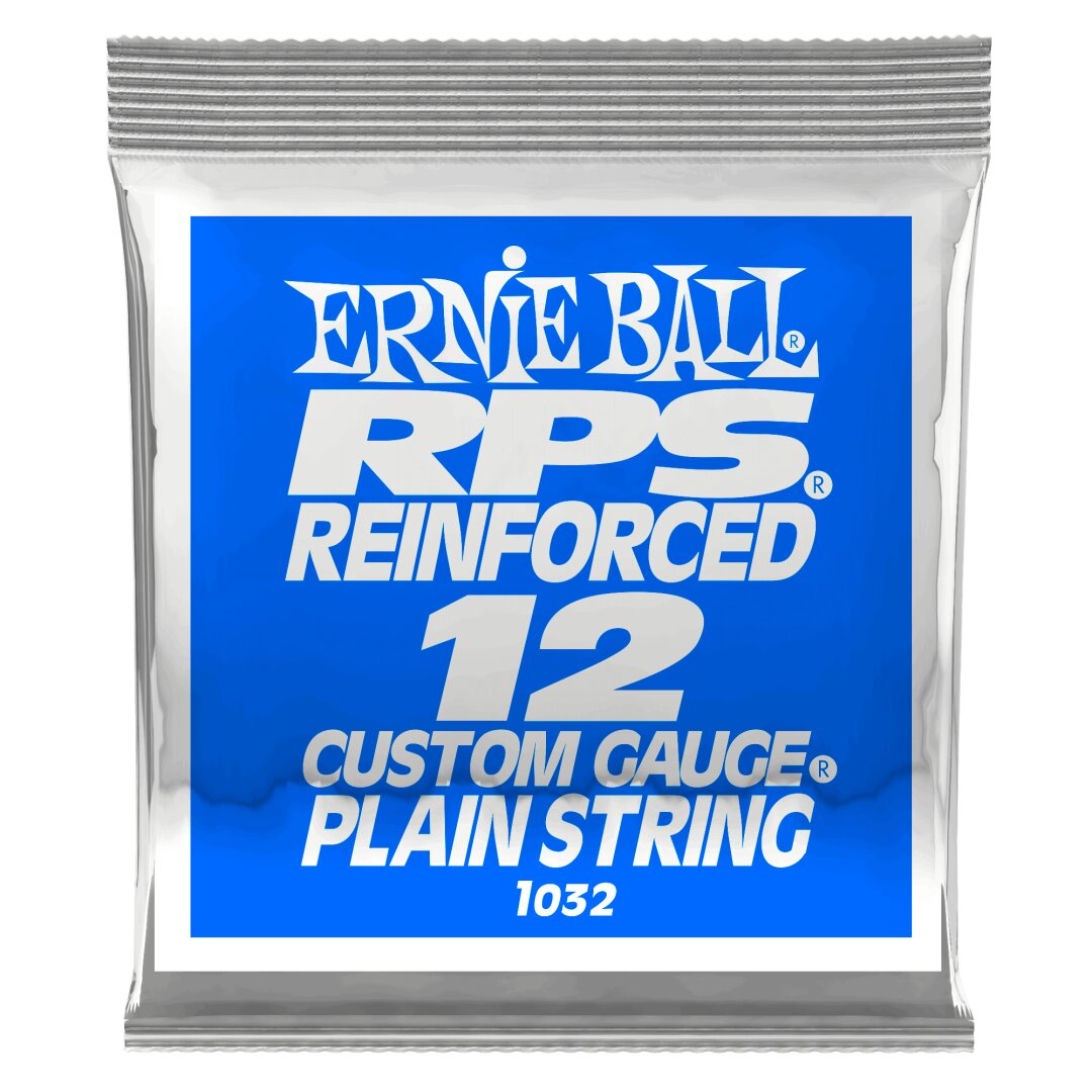 Ernie Ball .012 RPS Reinforced Plain Electric Guitar Strings 6 Pack