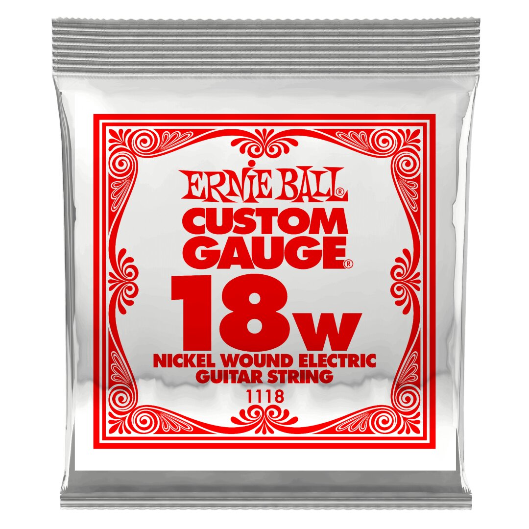Ernie Ball .018 Nickel Wound Electric Guitar Strings 6 pack