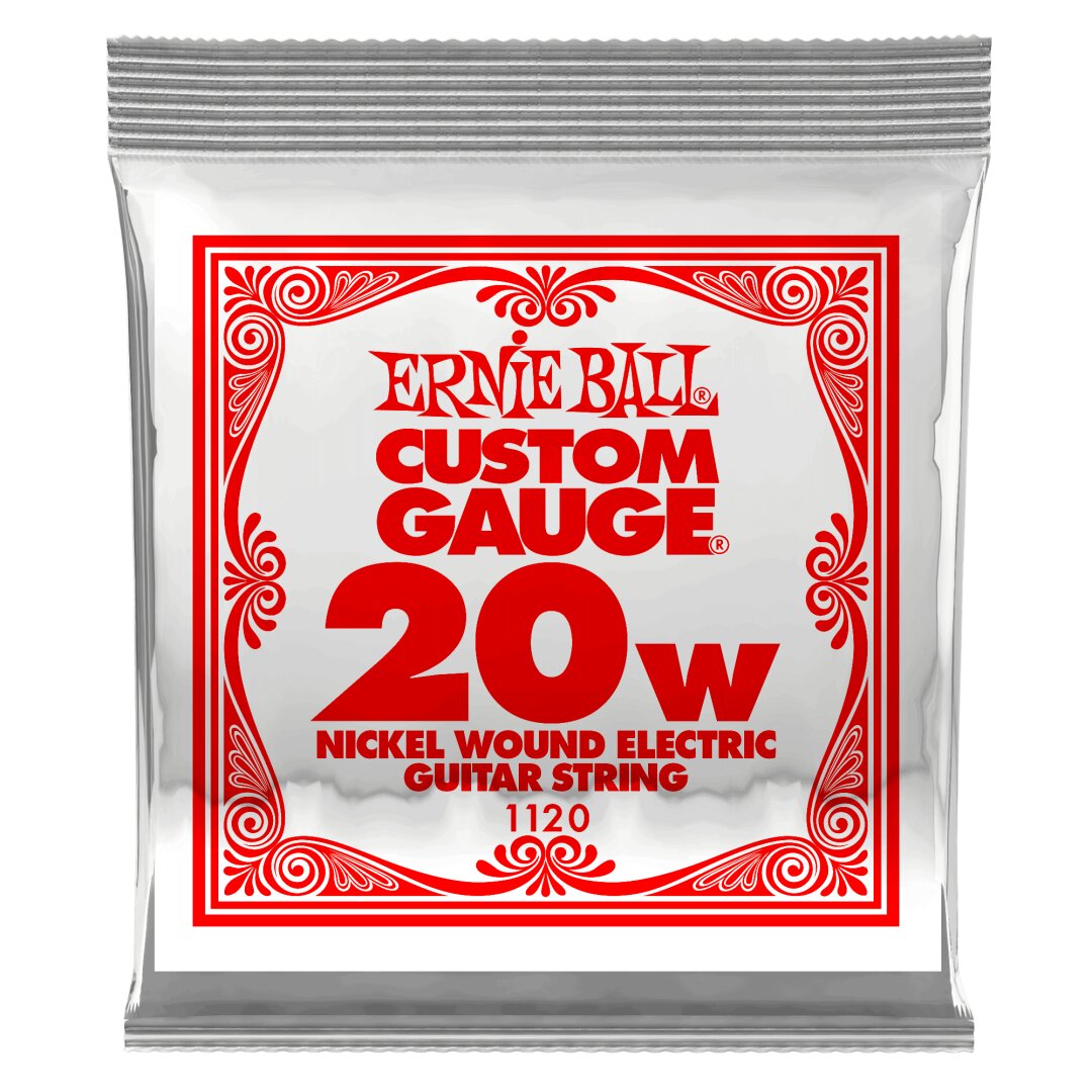 Ernie Ball .020 Nickel Wound Electric Guitar Strings 6 pack