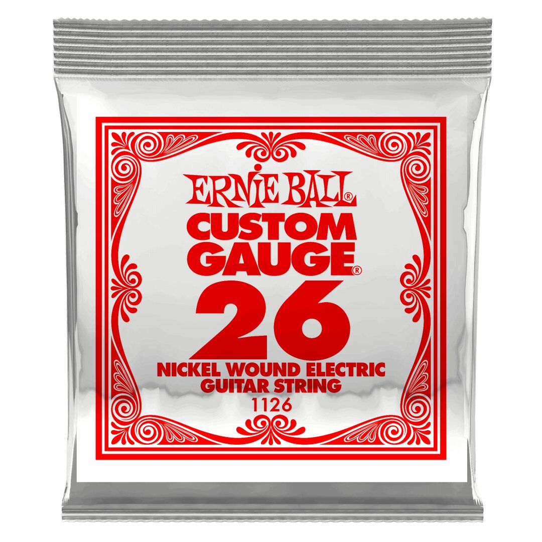 Ernie Ball .026 Nickel Wound Electric Guitar Strings 6 pack