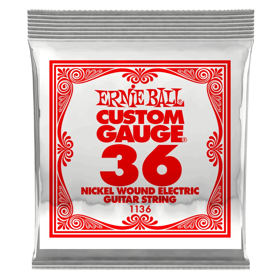 Ernie Ball .036 Nickel Wound Electric Guitar Strings 6 pack