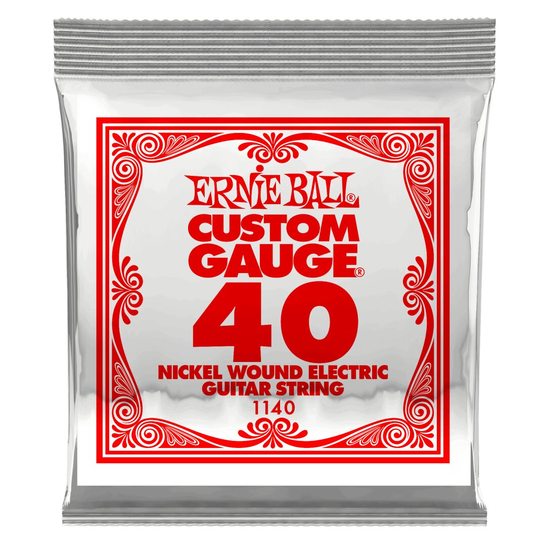 Ernie Ball .040 Nickel Wound Electric Guitar Strings 6 Pack