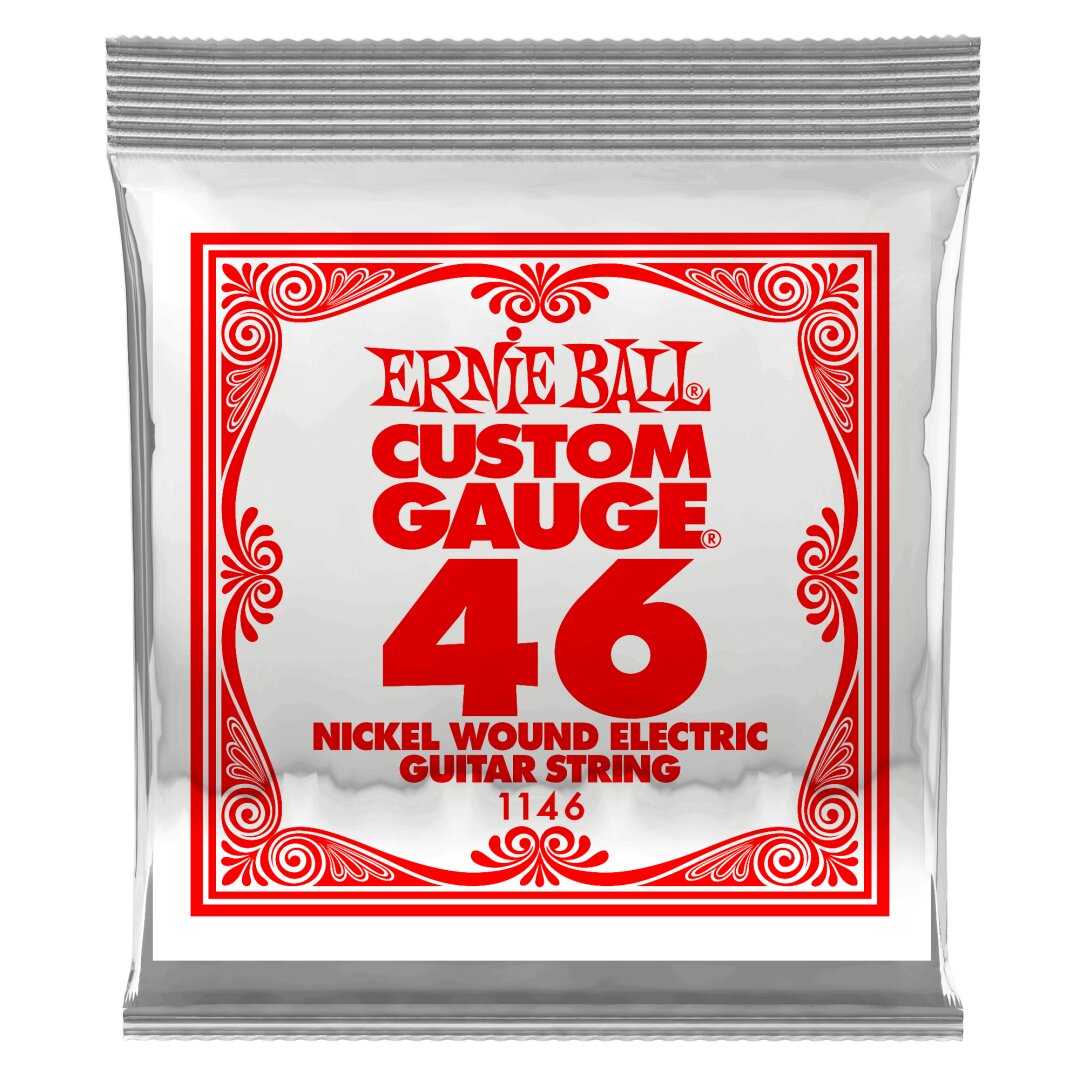 Ernie Ball .046 Nickel Wound Electric Guitar Strings 6 Pack