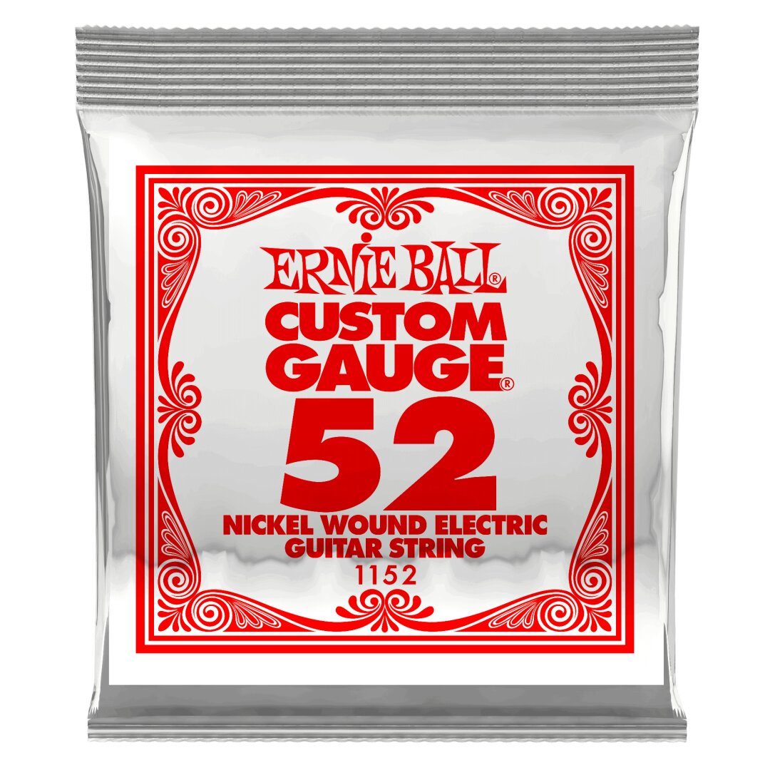Ernie Ball .052 Nickel Wound Electric Guitar Strings 6 Pack