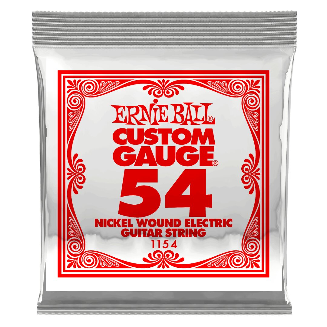 Ernie Ball .054 Nickel Wound Electric Guitar Strings 6 Pack
