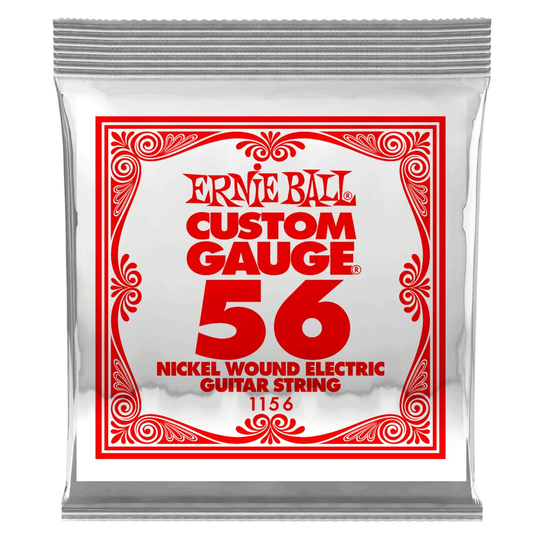 Ernie Ball .056 Nickel Wound Electric Guitar Strings 6 Pack