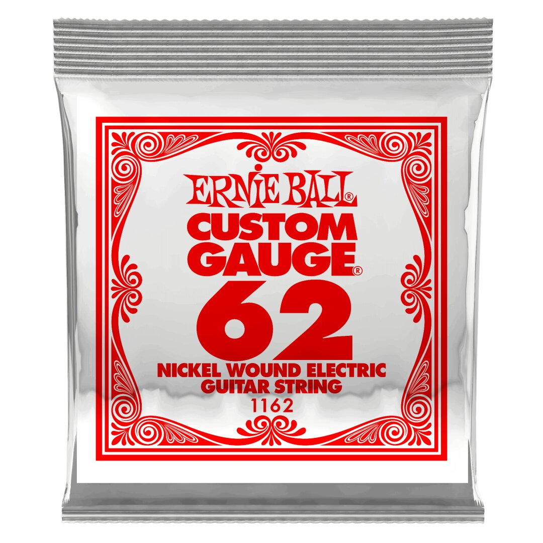 Ernie Ball .062 Nickel Wound Electric Guitar Strings 3 Pack