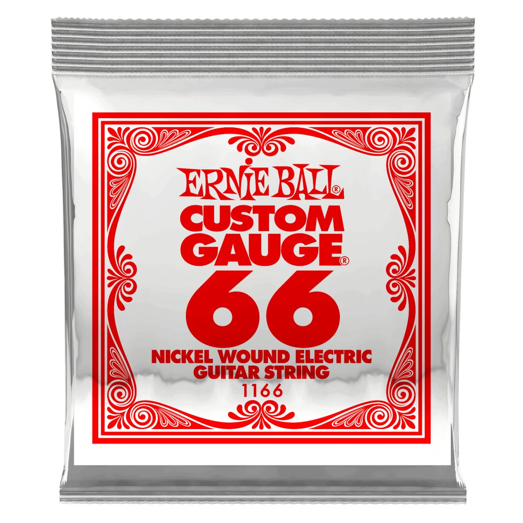 Ernie Ball .066 Nickel Wound Electric Guitar Strings 3 Pack