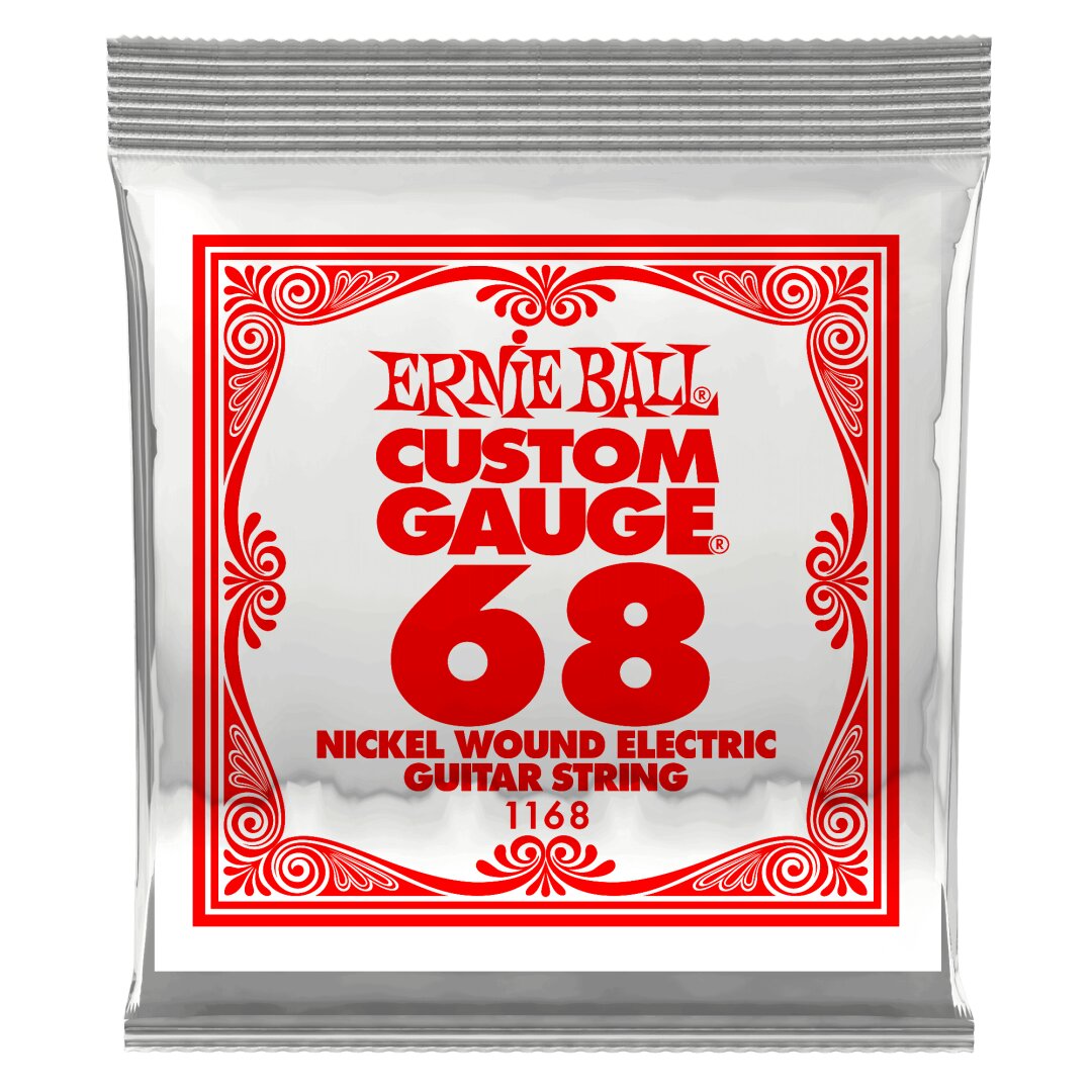 Ernie Ball .068 Nickel Wound Electric Guitar Strings 3 Pack