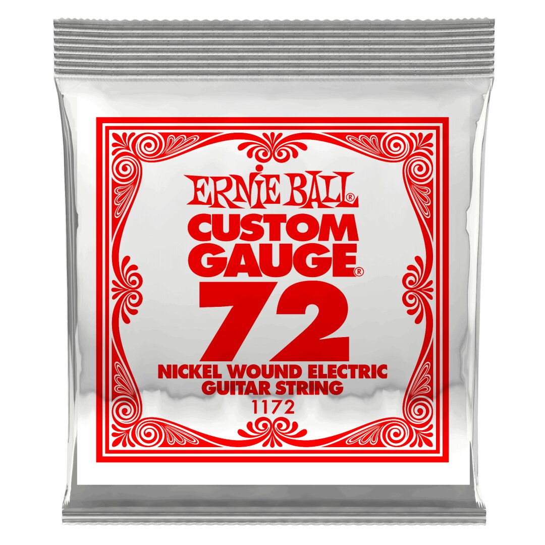 Ernie Ball .072 Nickel Wound Electric Guitar Strings 3 Pack
