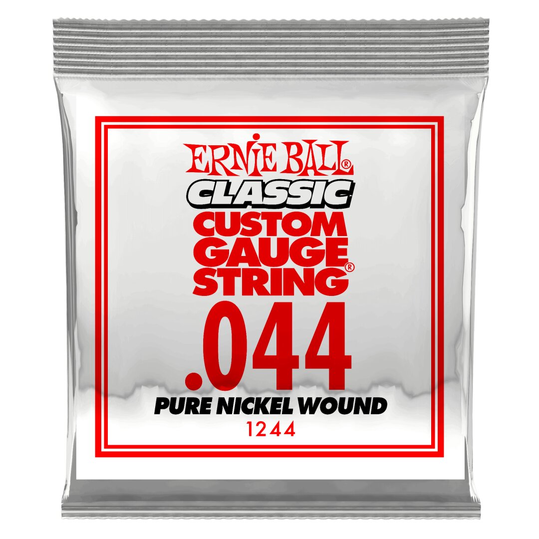 Ernie Ball .044 Classic Pure Nickel Wound Electric Guitar Strings 6 Pack