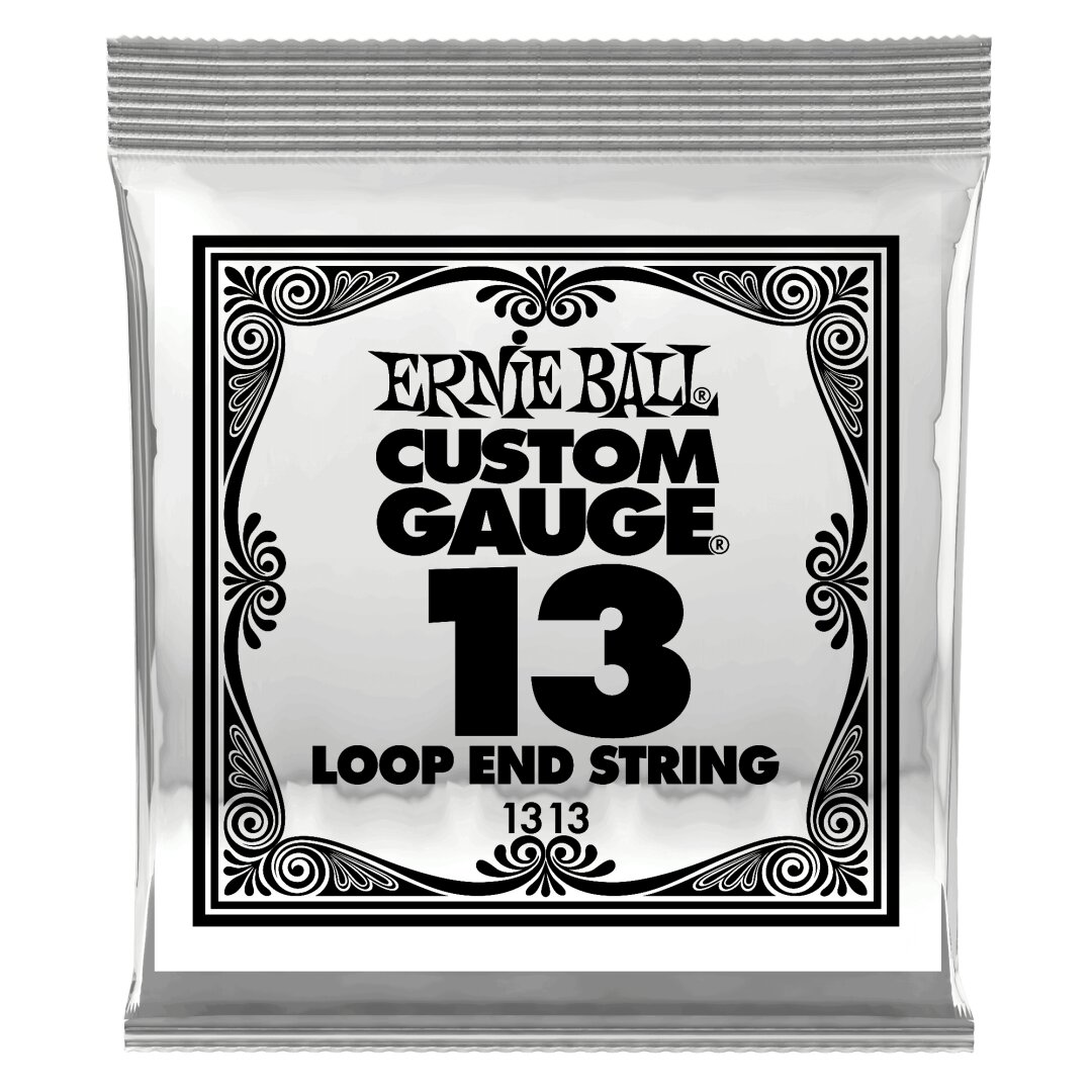 Ernie Ball .013 Loop End Stainless Steel Plain Banjo or Mandolin Guitar Strings 6