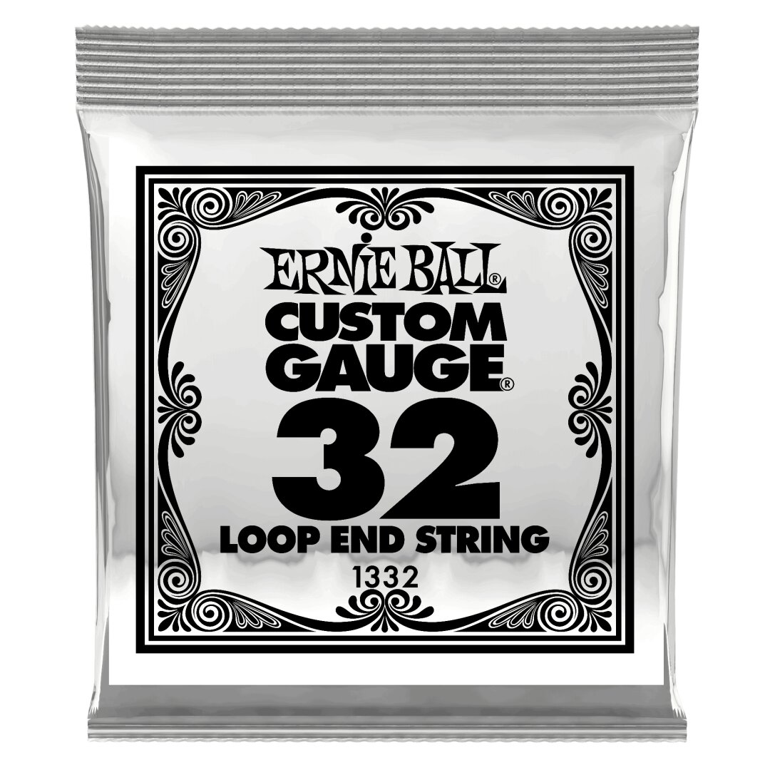 Ernie Ball .032 Loop End Stainless Steel Wound Banjo or Mandolin Guitar Strings 6