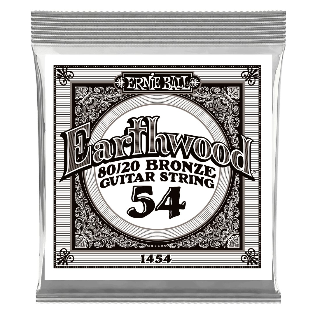 Ernie Ball .054 Earthwood 80/20 Bronze Acoustic Guitar Strings 6 Pack
