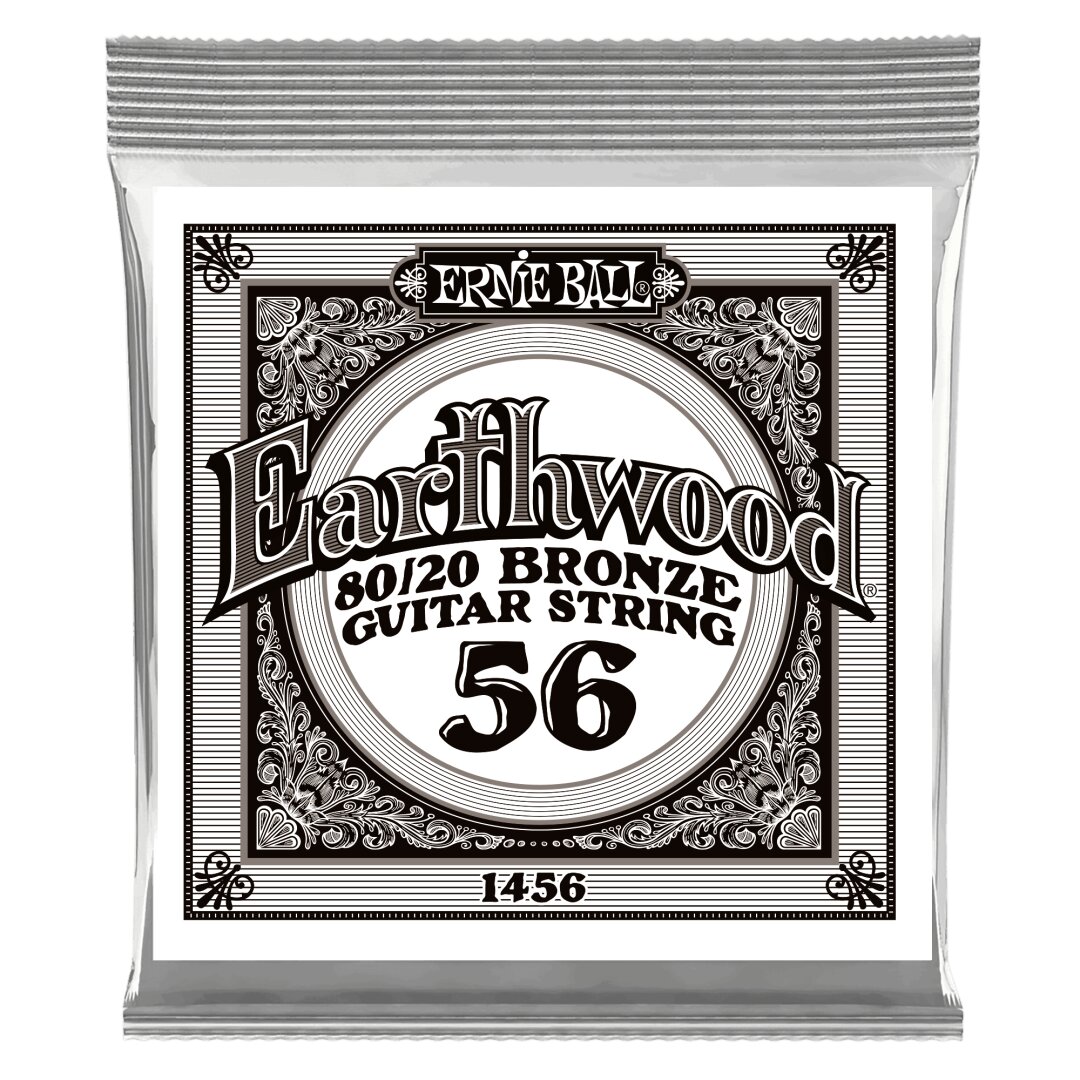 Ernie Ball .056 Earthwood 80/20 Bronze Acoustic Guitar Strings 6 Pack