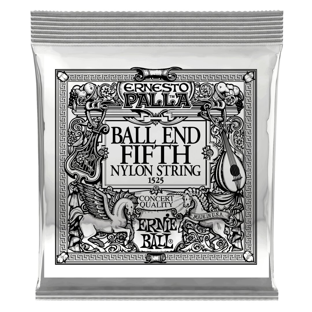 Ernie Ball Gold 5th Ernesto Palla Nylon Ball End Classical Guitar Strings 6 Pack