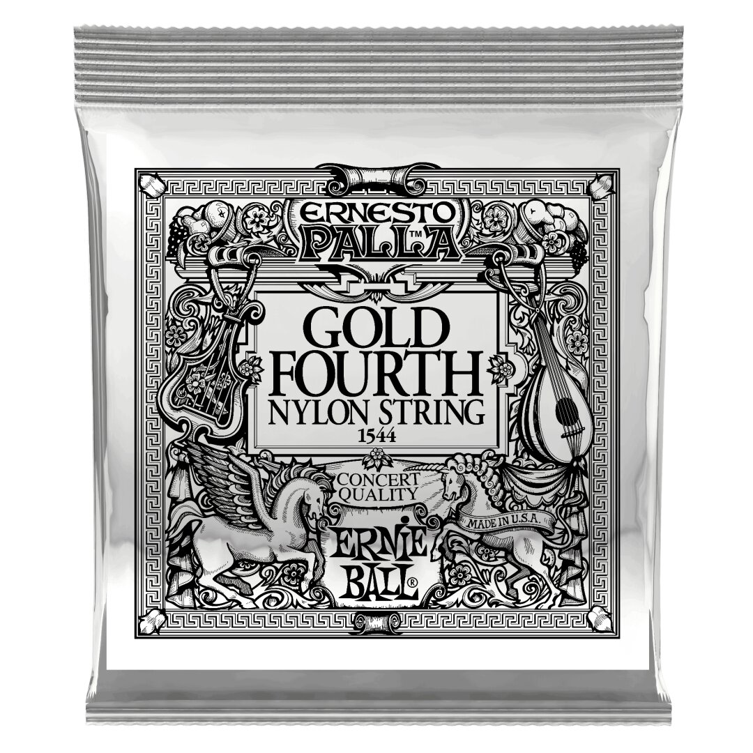Ernie Ball Gold 4th Ernesto Palla Nylon Classical Guitar Strings 6 Pack
