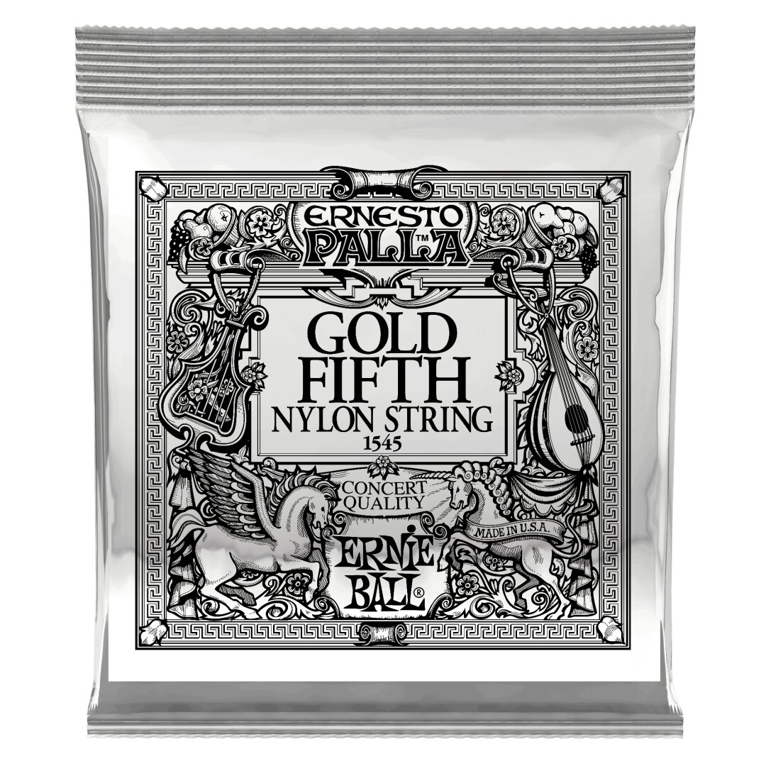 Ernie Ball Gold 5th Ernesto Palla Nylon Classical Guitar Strings 6 Pack