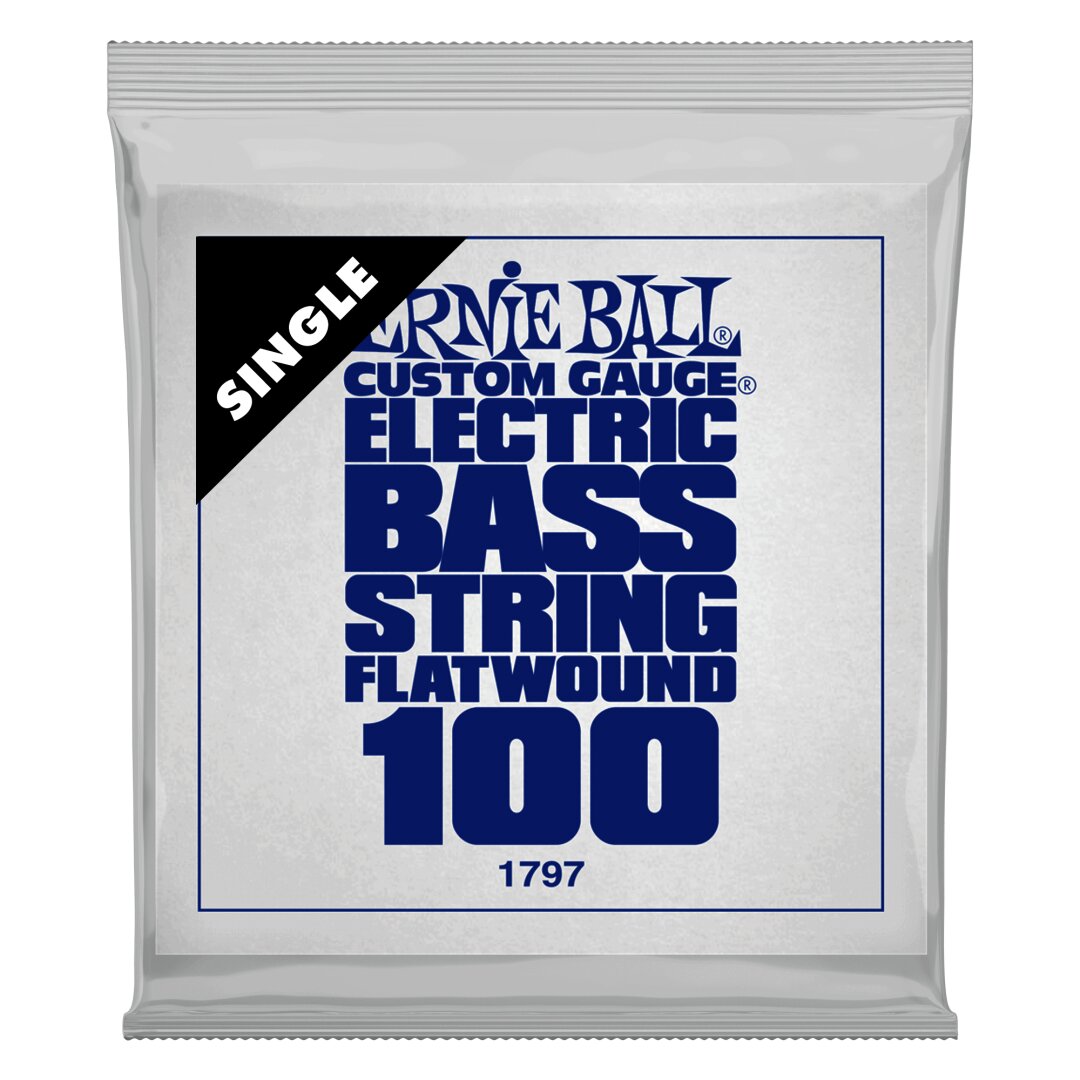 Ernie Ball .100 Flatwound Electric Bass String Single