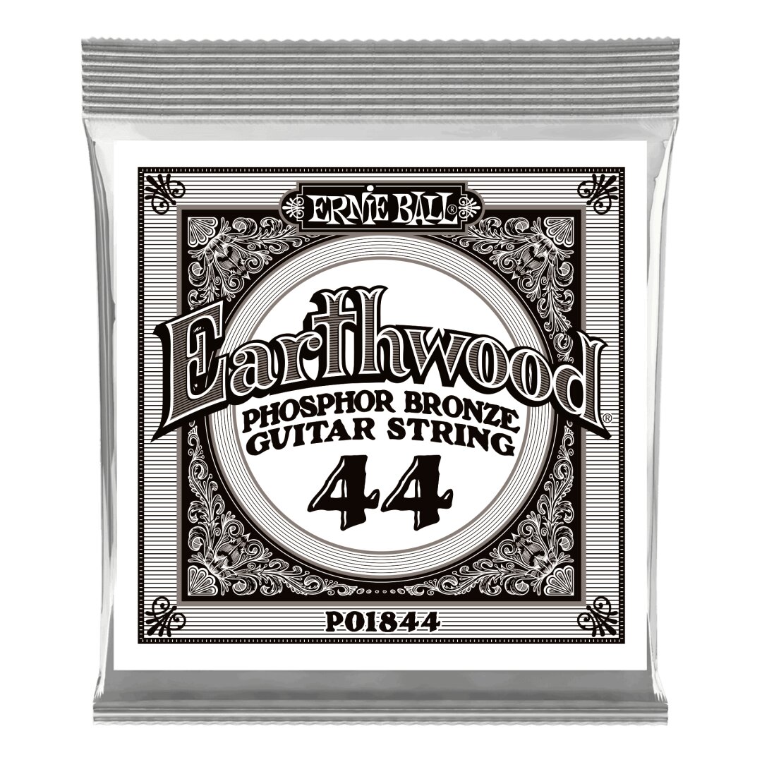 Ernie Ball .044 Earthwood Phosphor Bronze Acoustic Guitar Strings 6 Pack