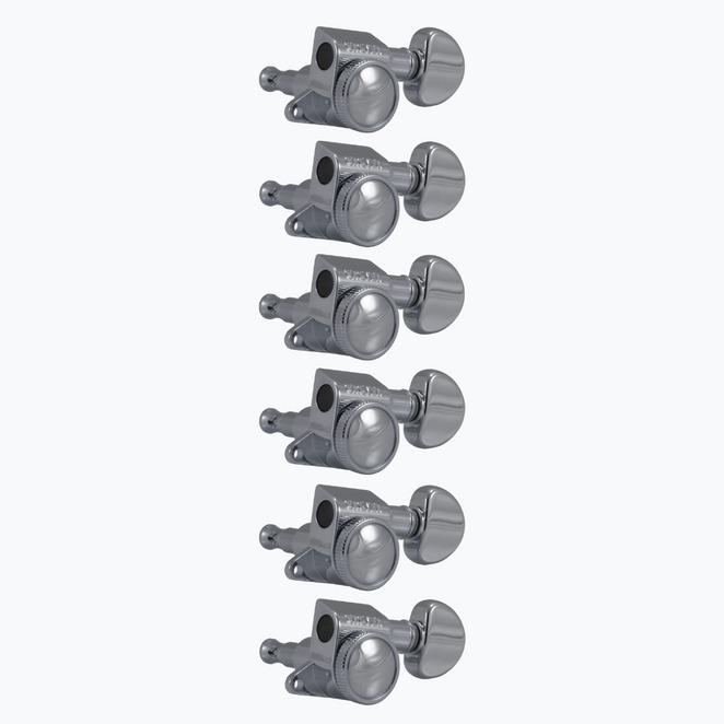 GROVER Grover 505C6 Mini Roto-Grip Locking Rotomatics Machine Heads 6-In-Line