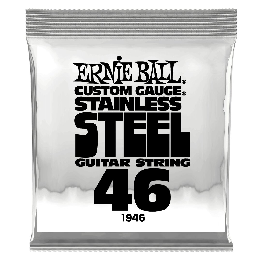 Ernie Ball .046 Stainless Steel Wound Electric Guitar Strings 6 Pack