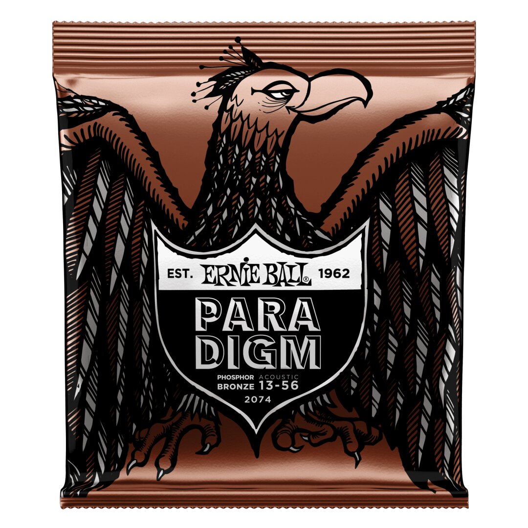 Ernie Ball Paradigm Medium Phosphor Bronze Acoustic Guitar Strings - 13-56 Gauge