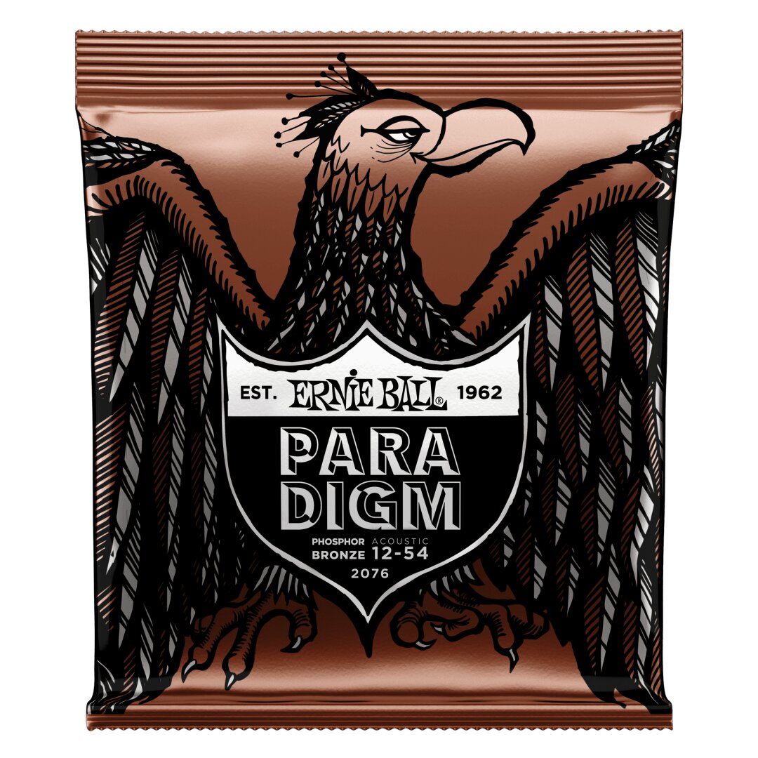 Ernie Ball Paradigm Medium Light Phosphor Bronze Acoustic Guitar Strings - 12-54