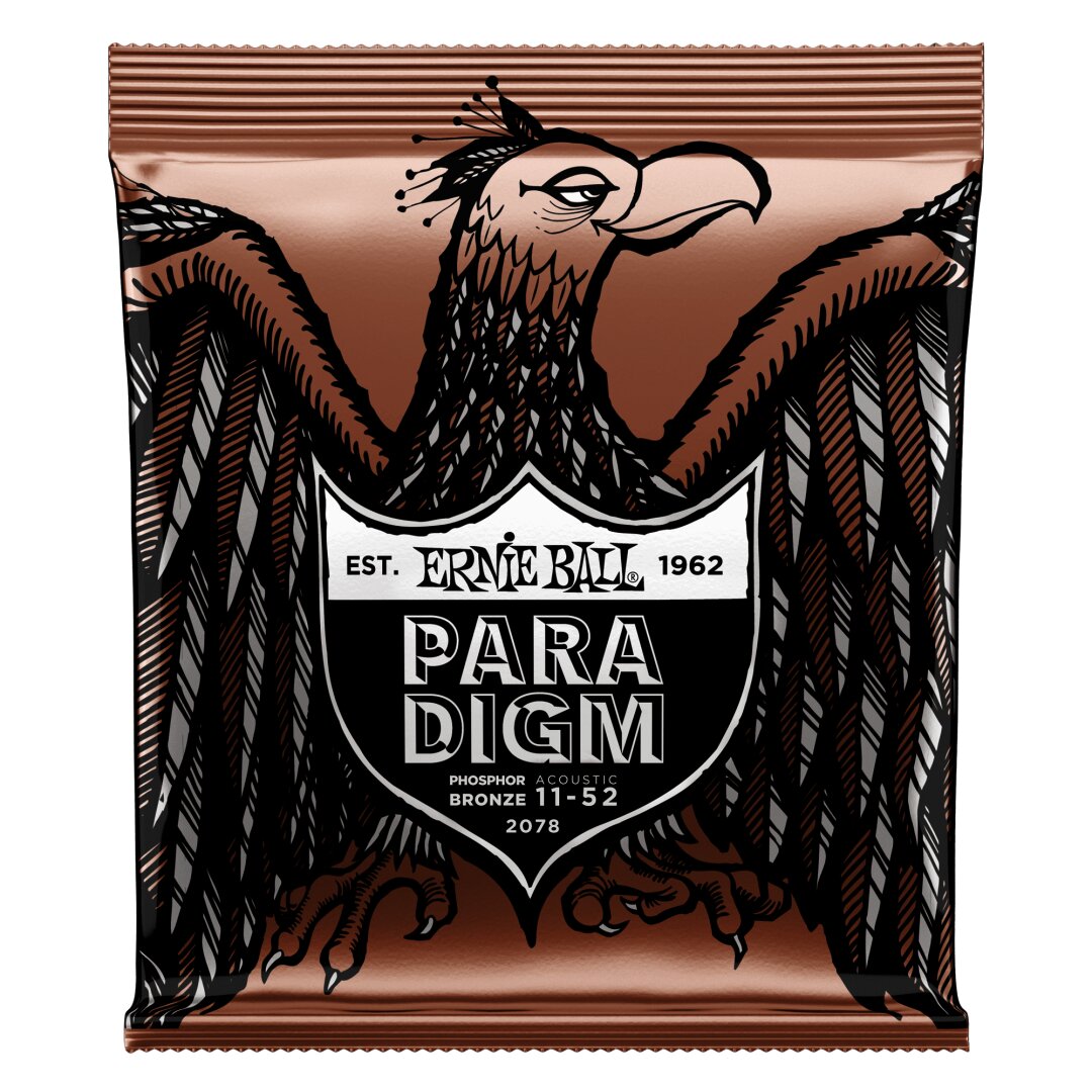 Ernie Ball Paradigm Light Phosphor Bronze Acoustic Guitar Strings - 11-52 Gauge