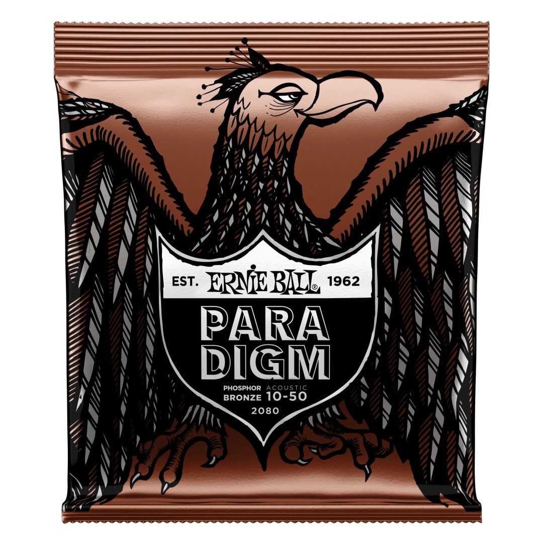 Ernie Ball Paradigm Extra Light Phosphor Bronze Acoustic Guitar Strings - 10-50 G